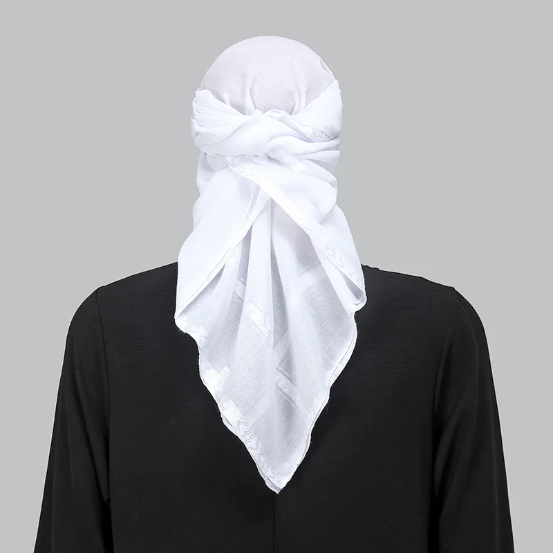 الإسلام الأبيض مربع وشاح الرجا - مراجعة Bandana Blank White وسعره